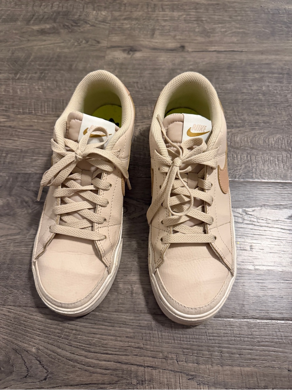 Nike Women’s Low-Top Sneakers in Tan Beige
